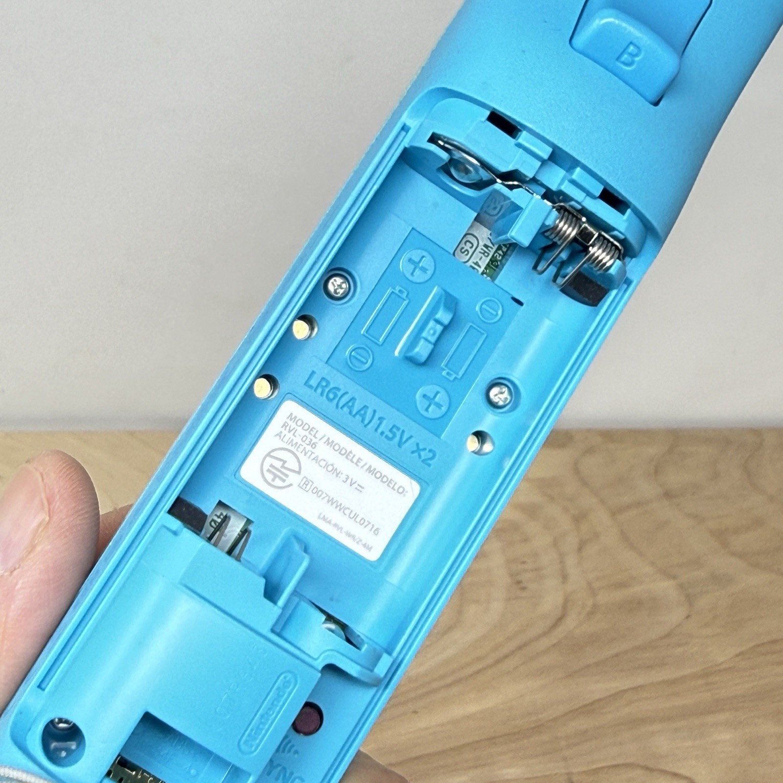 OEM Nintendo Wii Remote MotionPlus RVL-036 Blue Wiimote Controller Tested Works