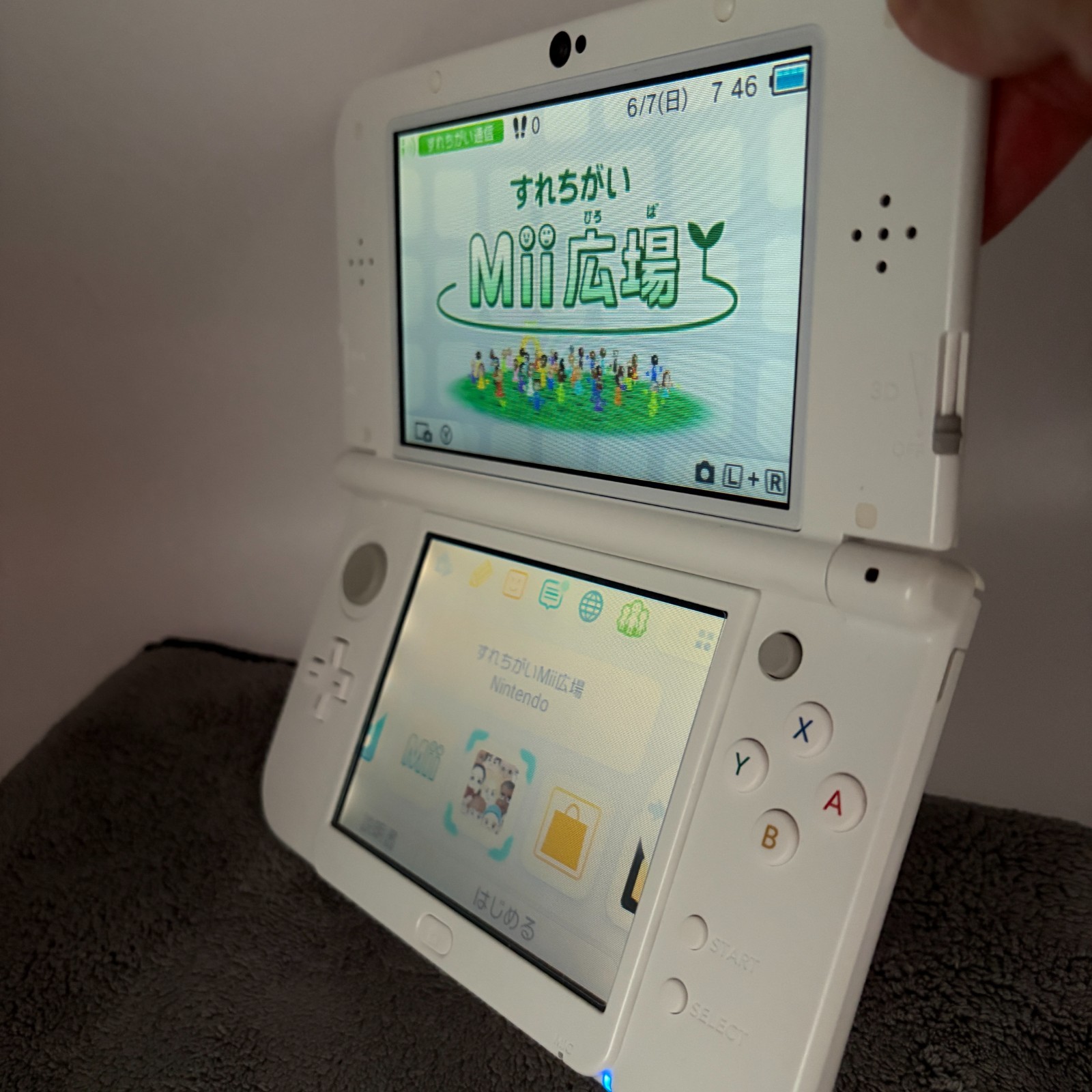 【Near Mint】TOP IPS Nintendo New 3DS LL XL Pearl White Handheld Game Console