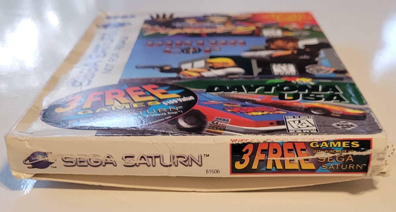Sega Saturn 3 GamePack Not For Resale Virtua Fighter 2 Daytona Virtua Cop Tested