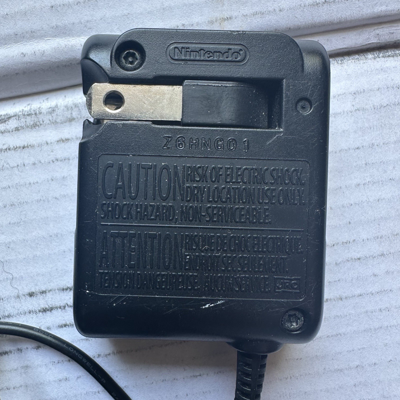 Nintendo Gameboy Advance SP Wall Charger OEM Plug for GBA or Original DS NTR-002