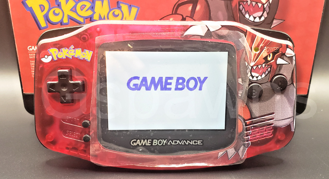 Nintendo Groudon Game Boy Advance GBA IPS 3.0 USB-C 1800mAh Rechargeable Battery