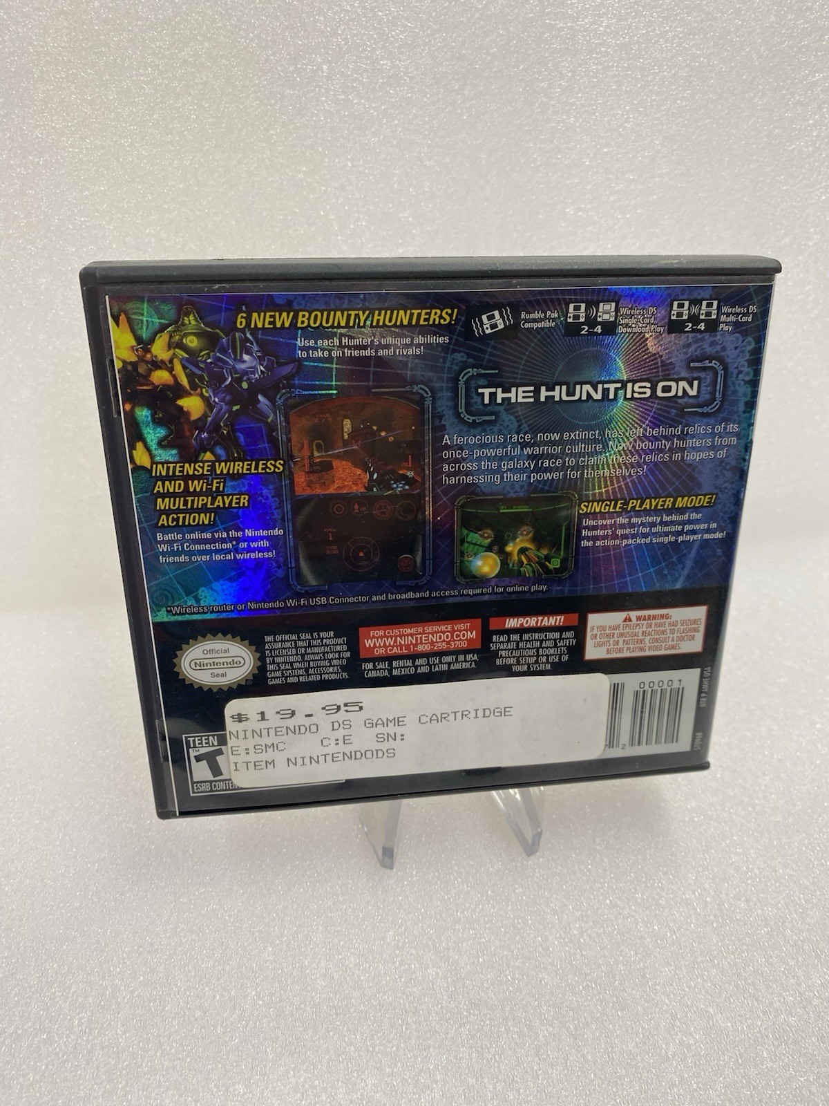 Metroid Prime: Hunters (Nintendo DS, 2006) Complete CIB Tested