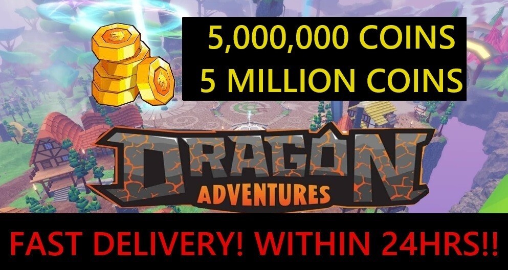 [FREE 500K] 5 Million Coins | Coins | Roblox | Dragon Adventures