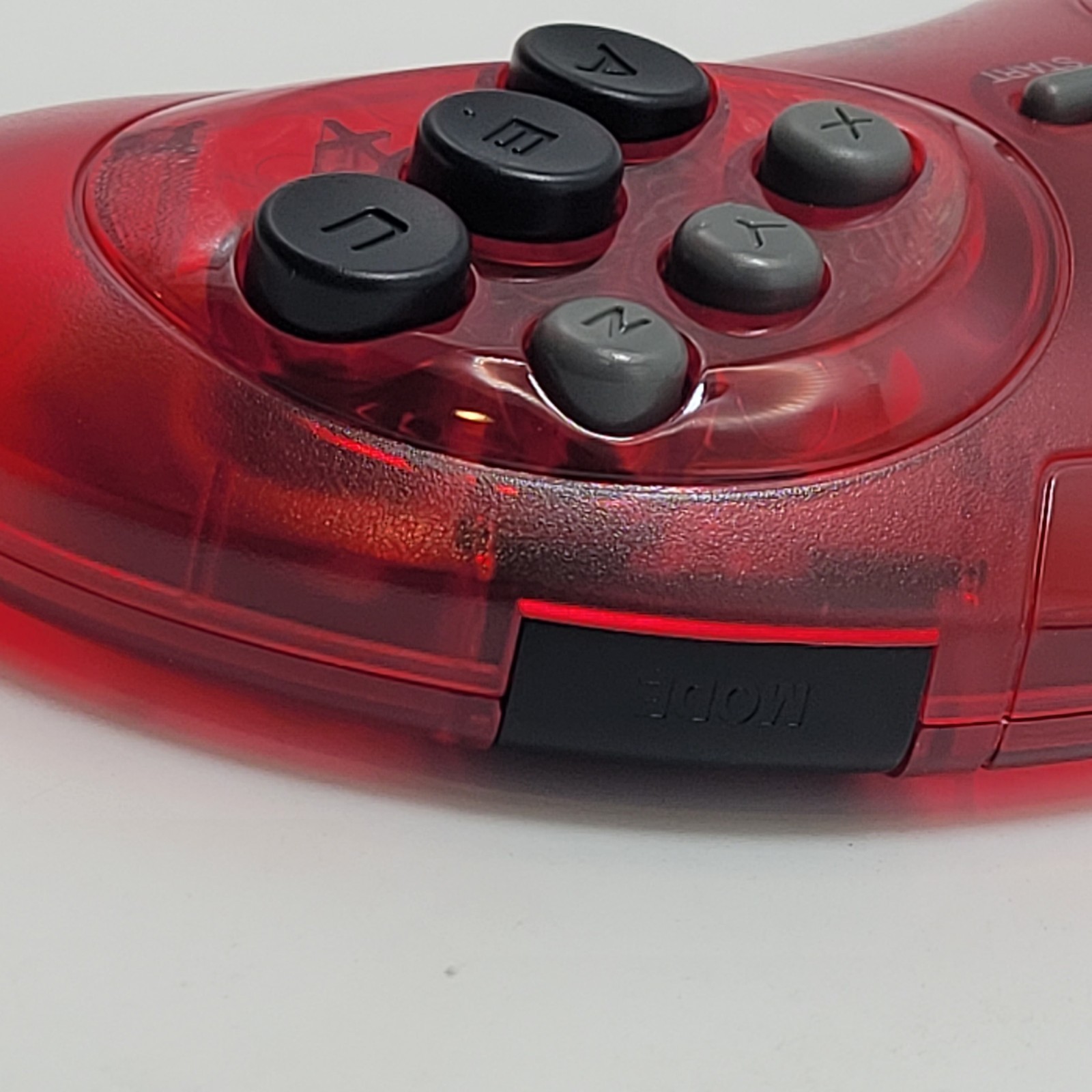 Retro-Bit Official Sega Genesis 6-Button Controller Pad for Sega Genesis – Red
