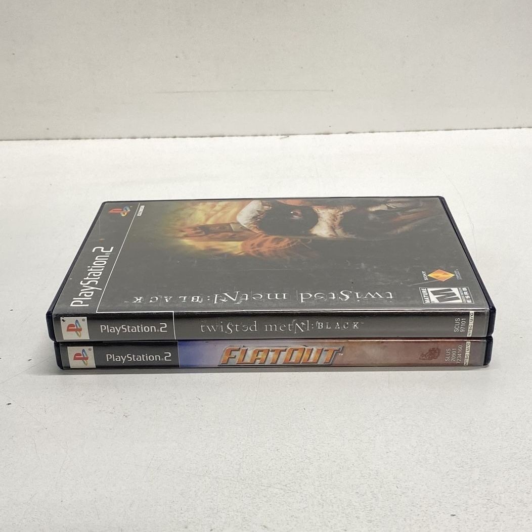Twisted Metal Black FlatOut PS2 Game Lot Sony PlayStation 2 2000s