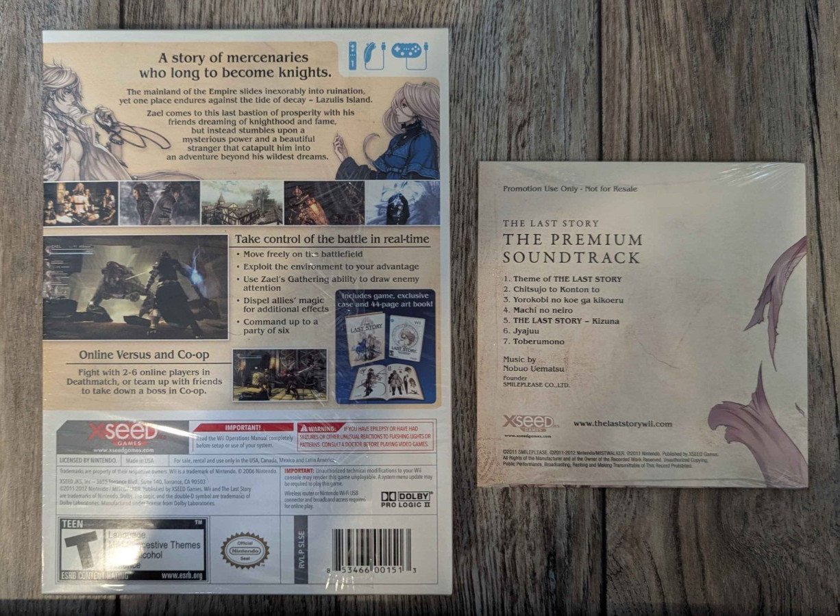The Last Story Limited Edition W/ Soundtrack Nintendo Wii Sealed