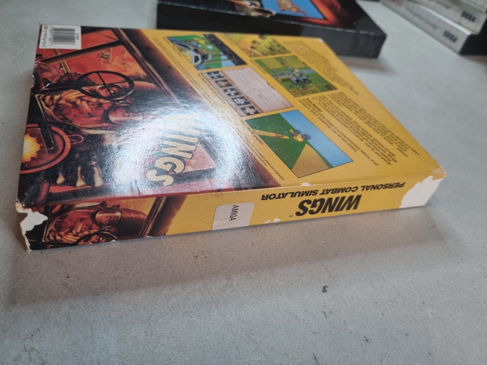 Wings Personal Combat Simulator Cinemaware Commodore Amiga Fully Complete CIB
