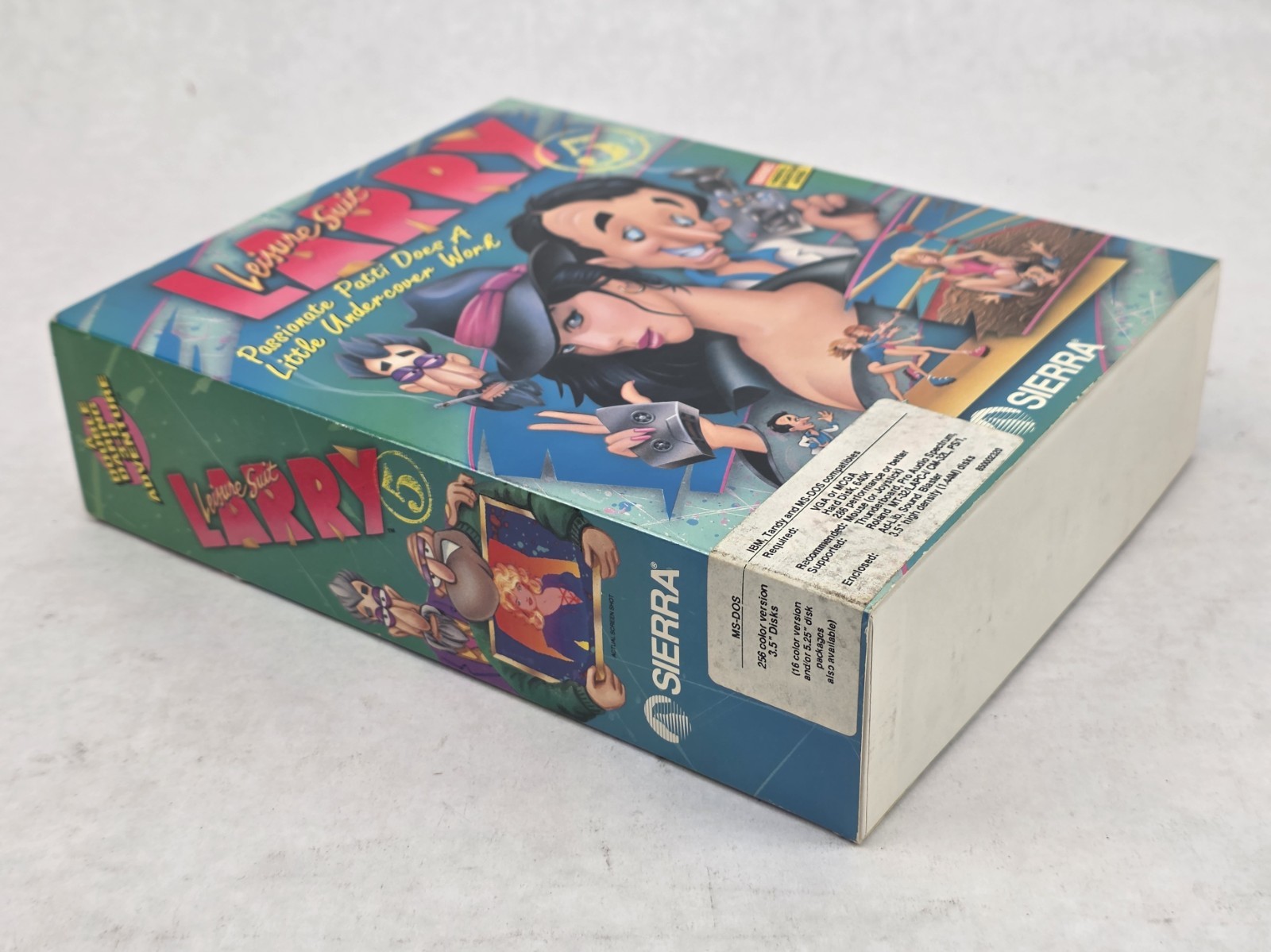 Leisure Suit Larry 5 Passionate Patty Undercover BIG BOX PC 3.5″ Floppy 1991