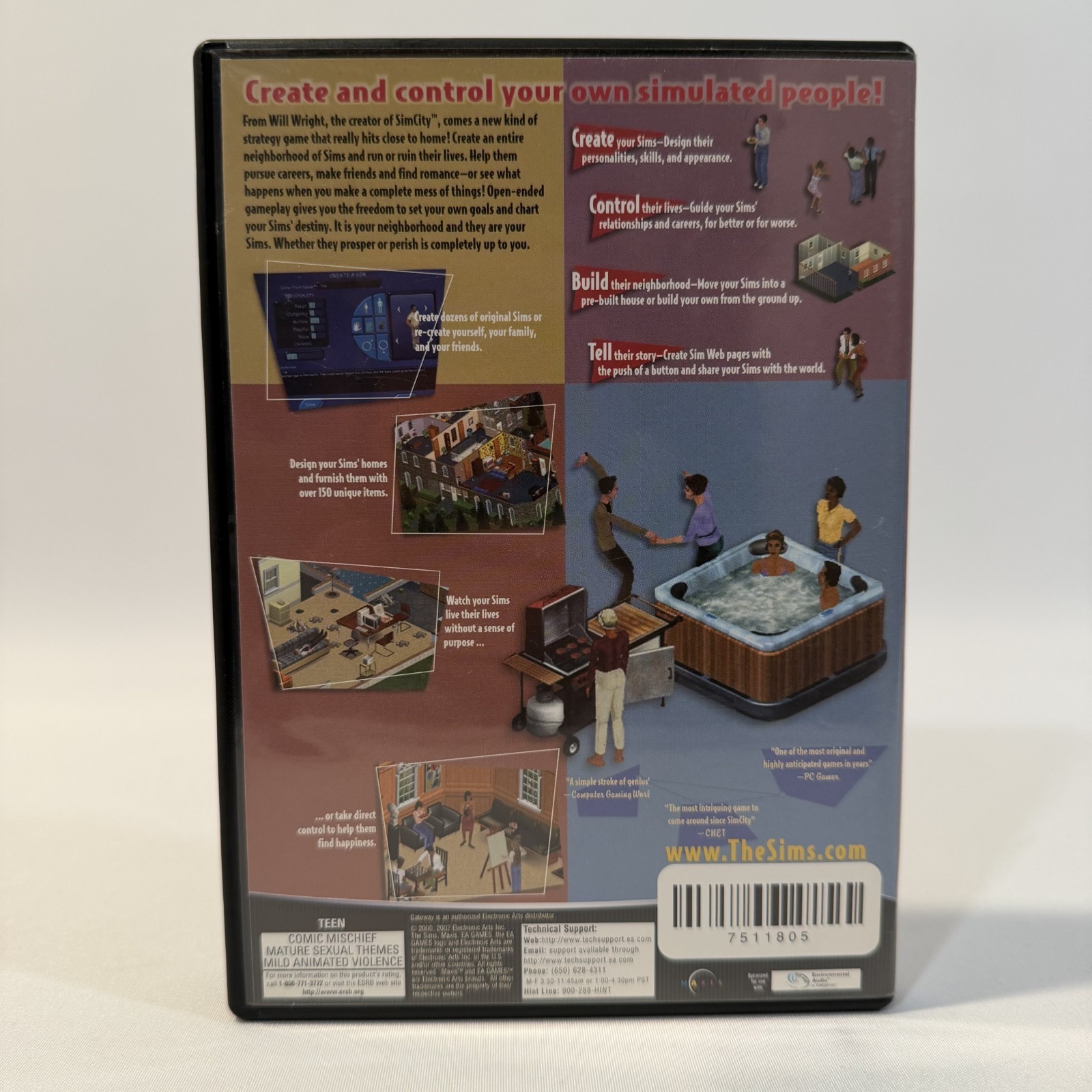 The Sims PC CD-ROM Life Simulation Strategy Video Game