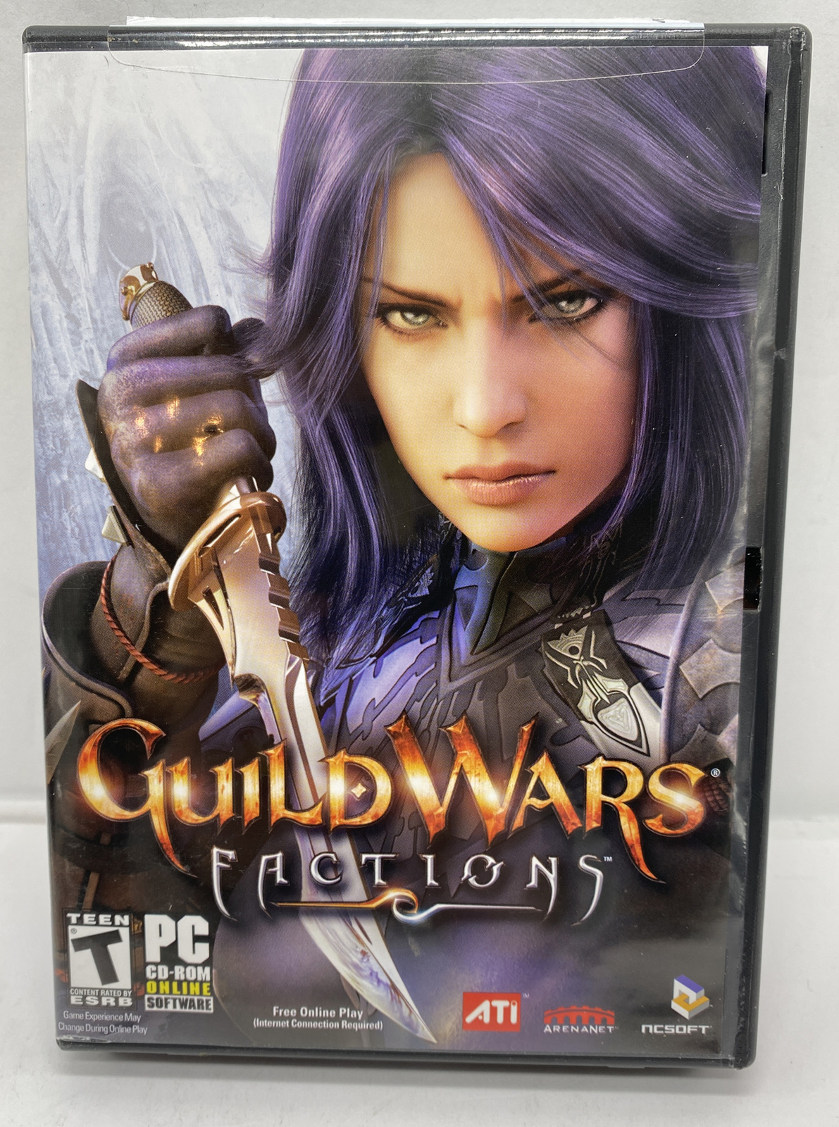 Guild Wars Factions PC CD-ROM Windows Video Game NCSOFT Arenanet COMPLETE