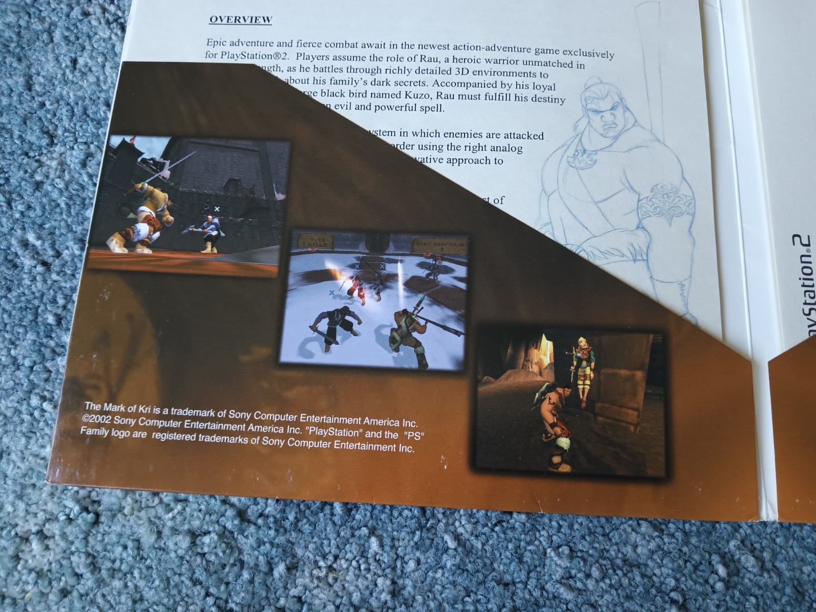 2002 PS2 The Mark of Kri Press Folder – Assets DISC TESTED Q&A with Jay Beard