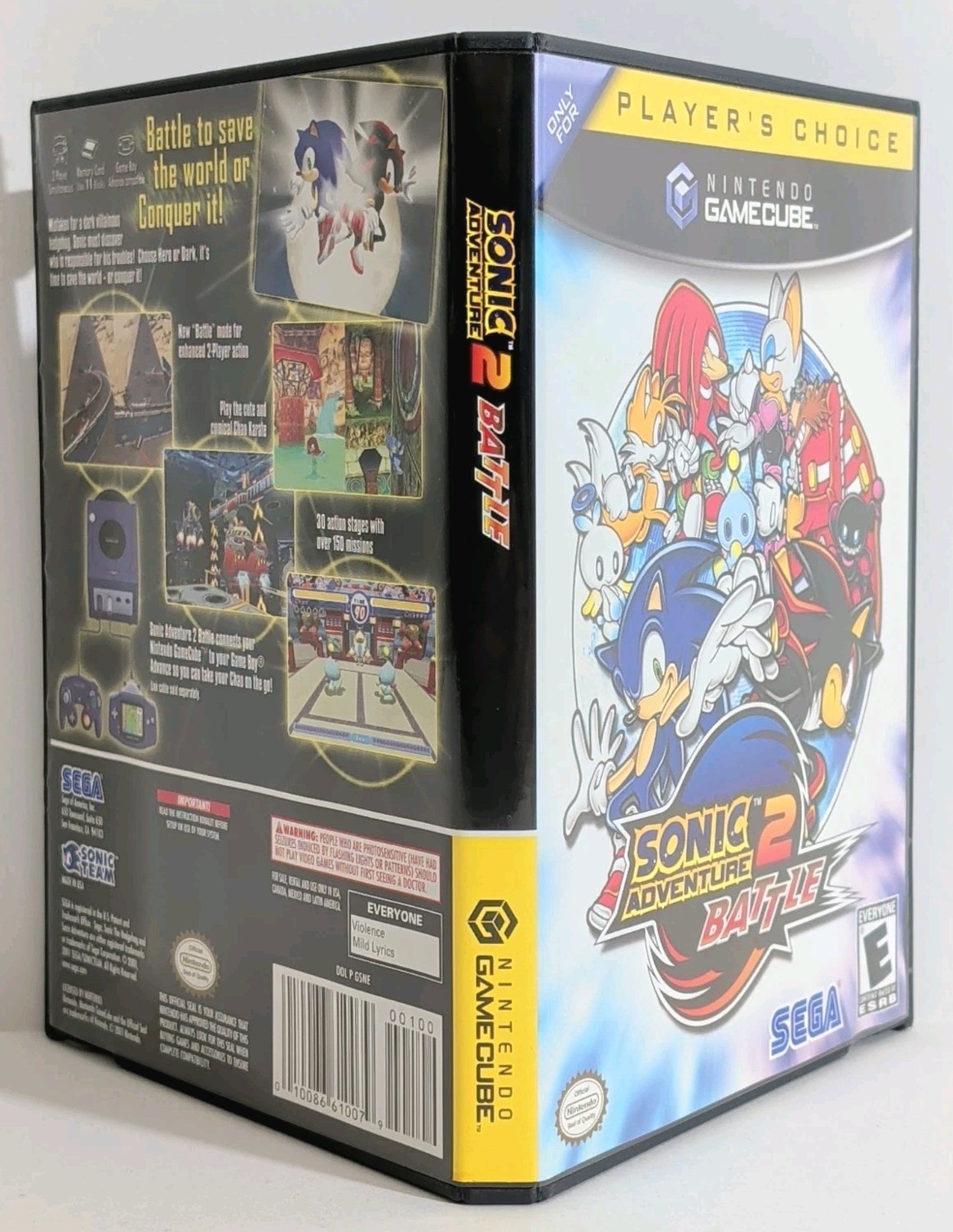 Sonic Adventure 2 Battle (GameCube, 2004) CIB w/ Reg Card