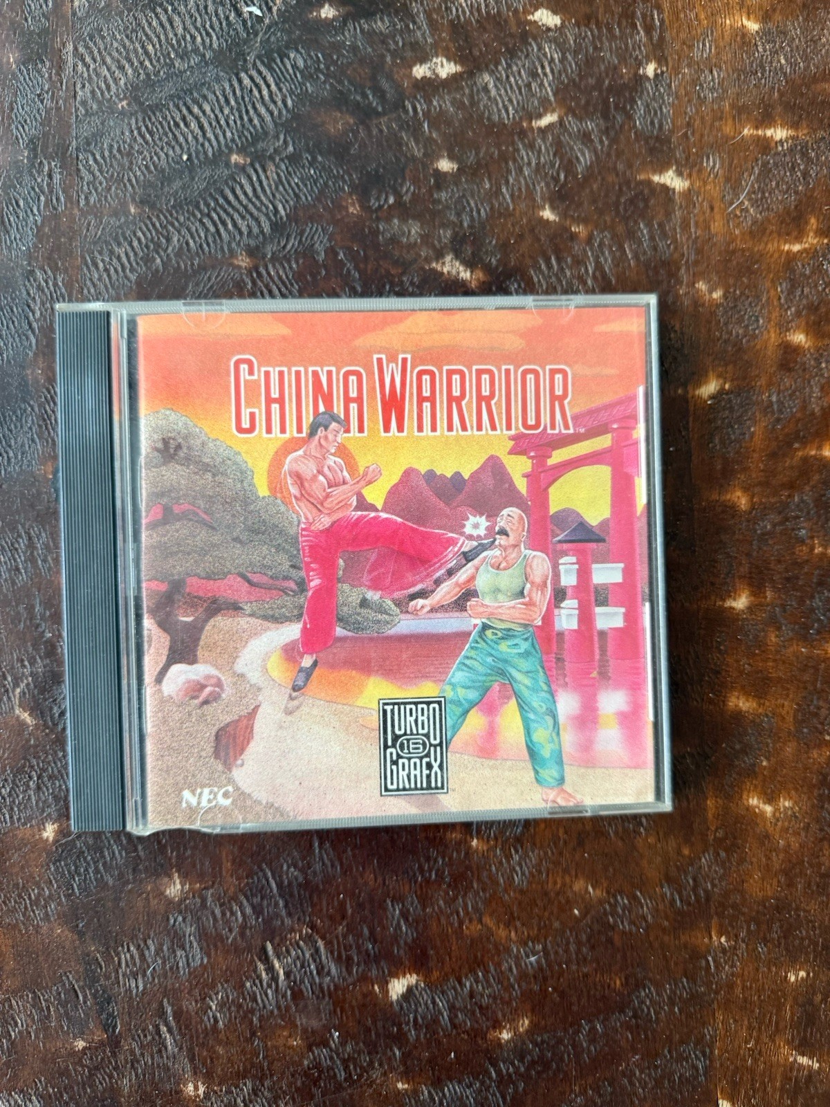 China Warrior TurboGrafx-16 NEC Authentic Game Manual & Case