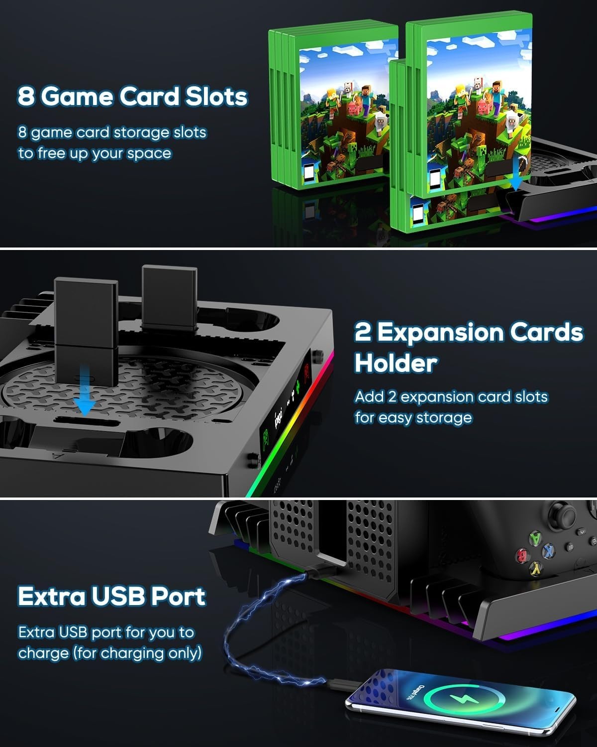 Multifunctional Xbox Series X Accessories Kit