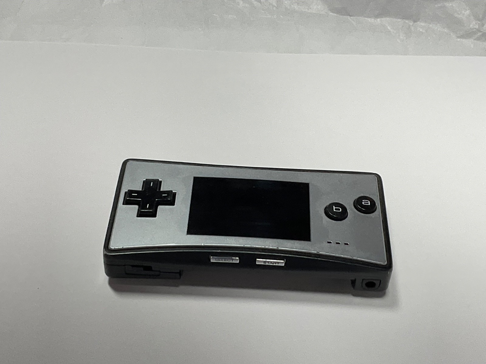 Nintendo Gameboy Micro Silver w/ black tested original Charger