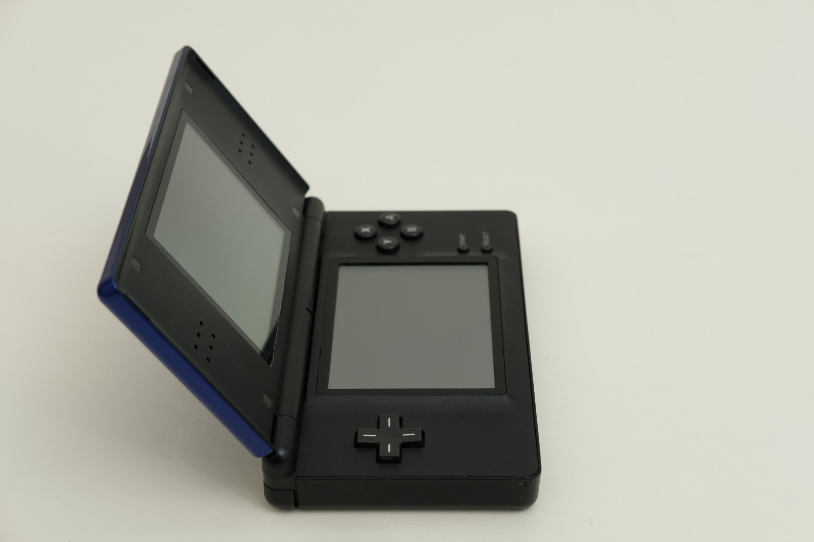 Nintendo DS Lite Handheld Cobalt and Black w/stylus, gba cover, charger USG-001