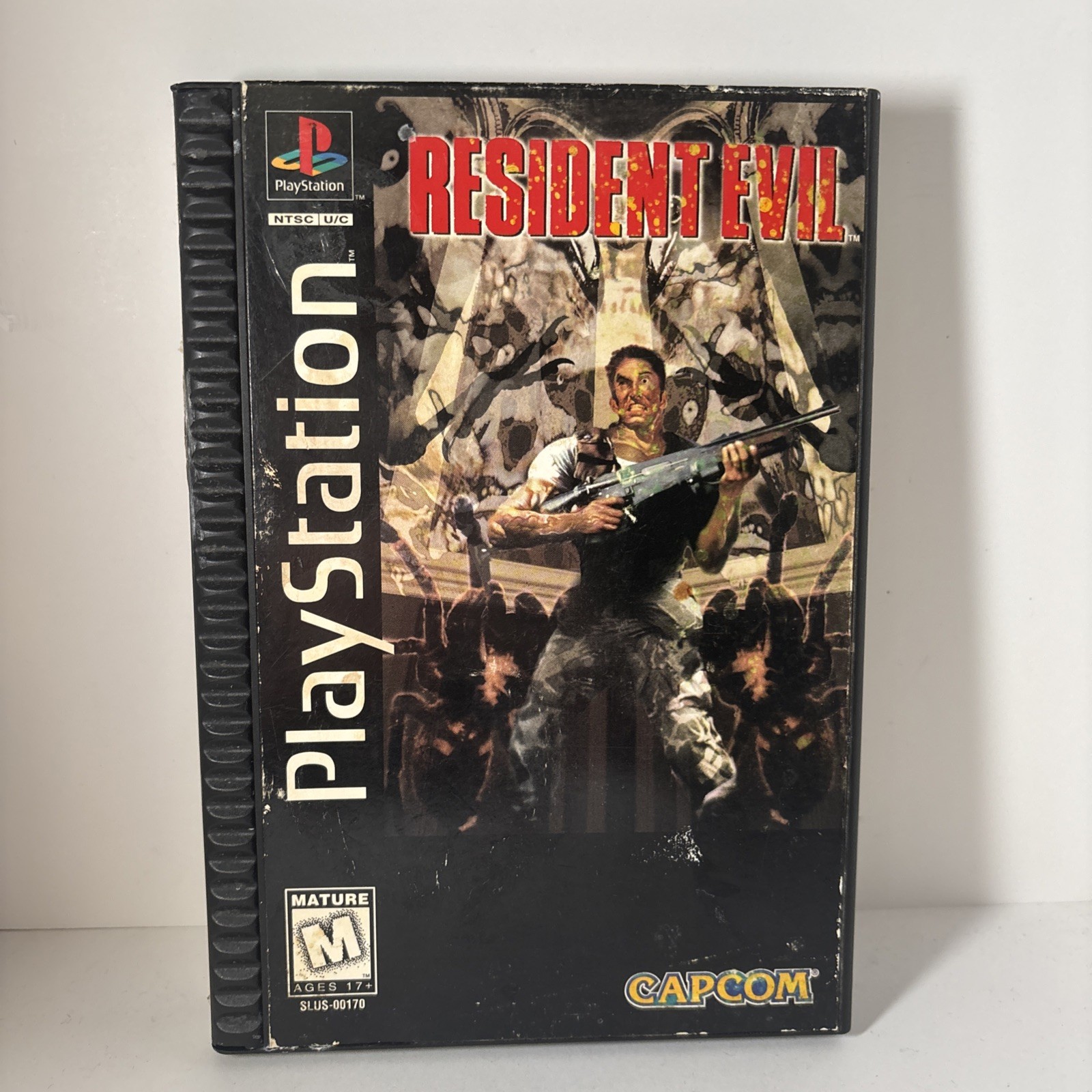 BOX ONLY Resident Evil Sony PlayStation 1 Long Box and Manual NO GAME AS IS READ