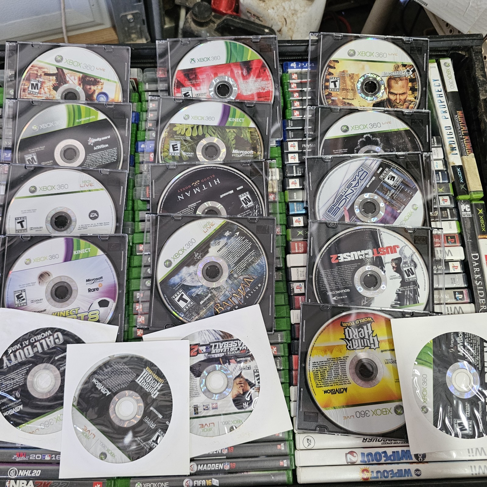 Video Games Lot Of 171 Plus XBox 360 Console. PS1,2,3,4 XBox, 360, One, Wii,PC