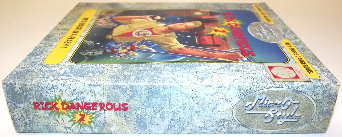 Rick Dangerous 2 (Atari ST) COMPLETE IN BOX Core Design / Micro Style