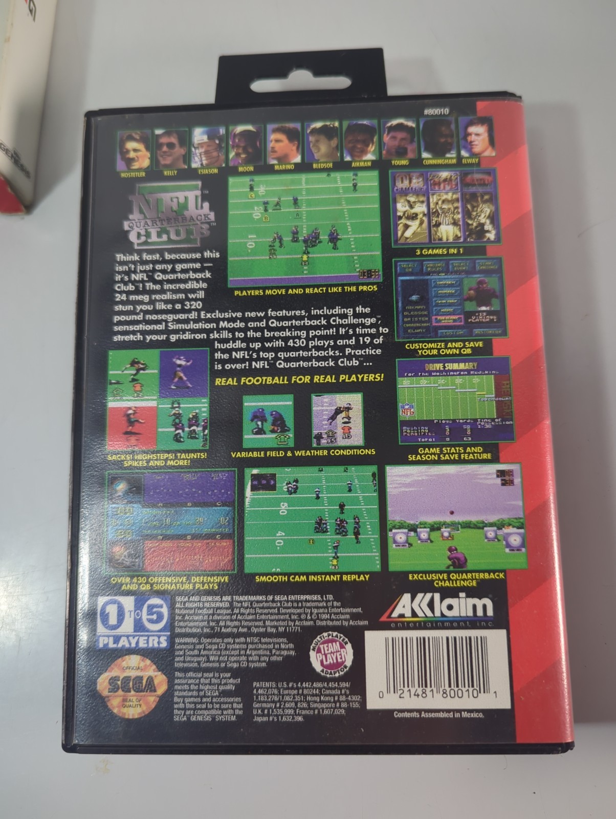 Sega Genesis Lot Of 4 Sports Games In Cases ~ Basketball Racing ~ Football