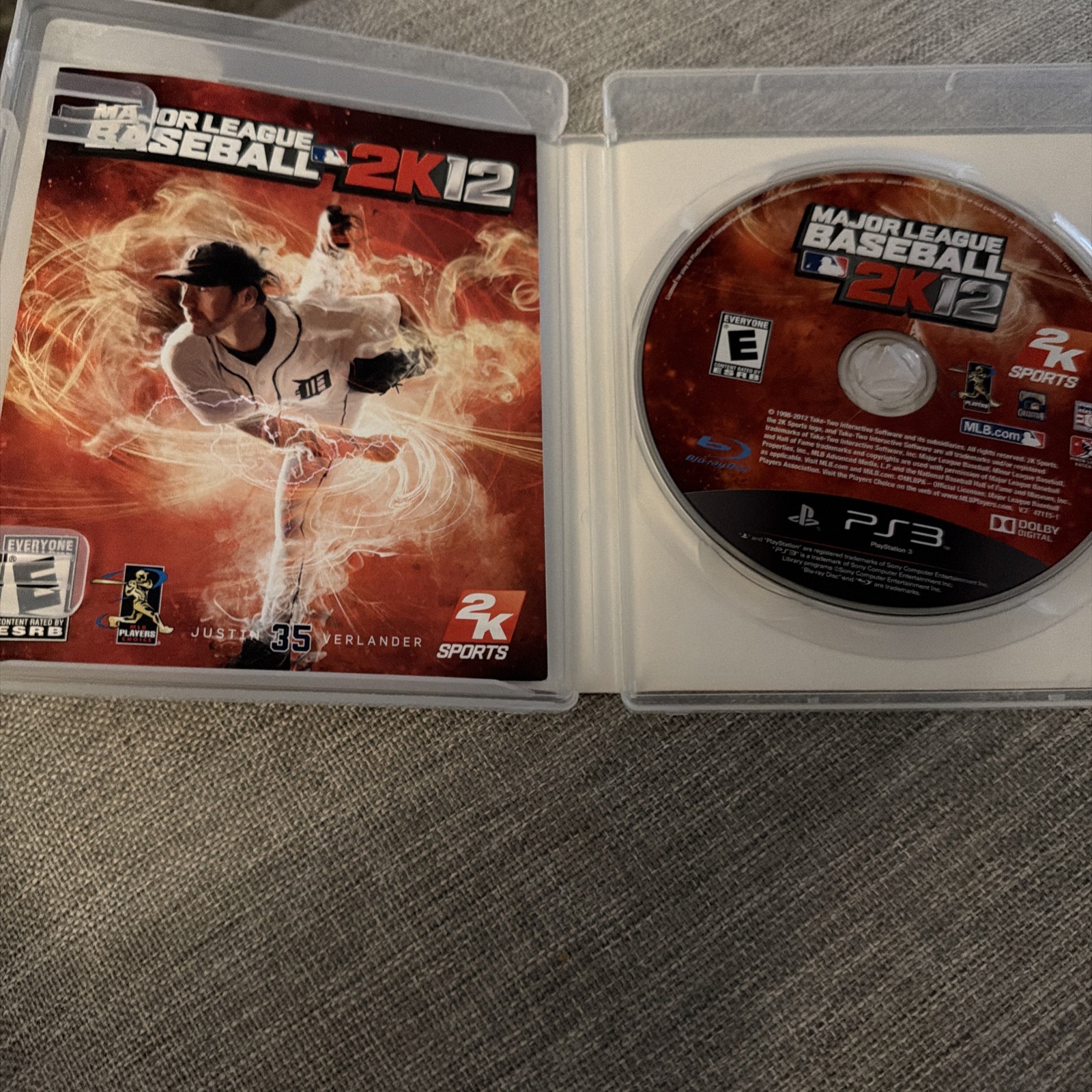 Major League Baseball 2K12 (Sony PlayStation 3, 2012) CIB