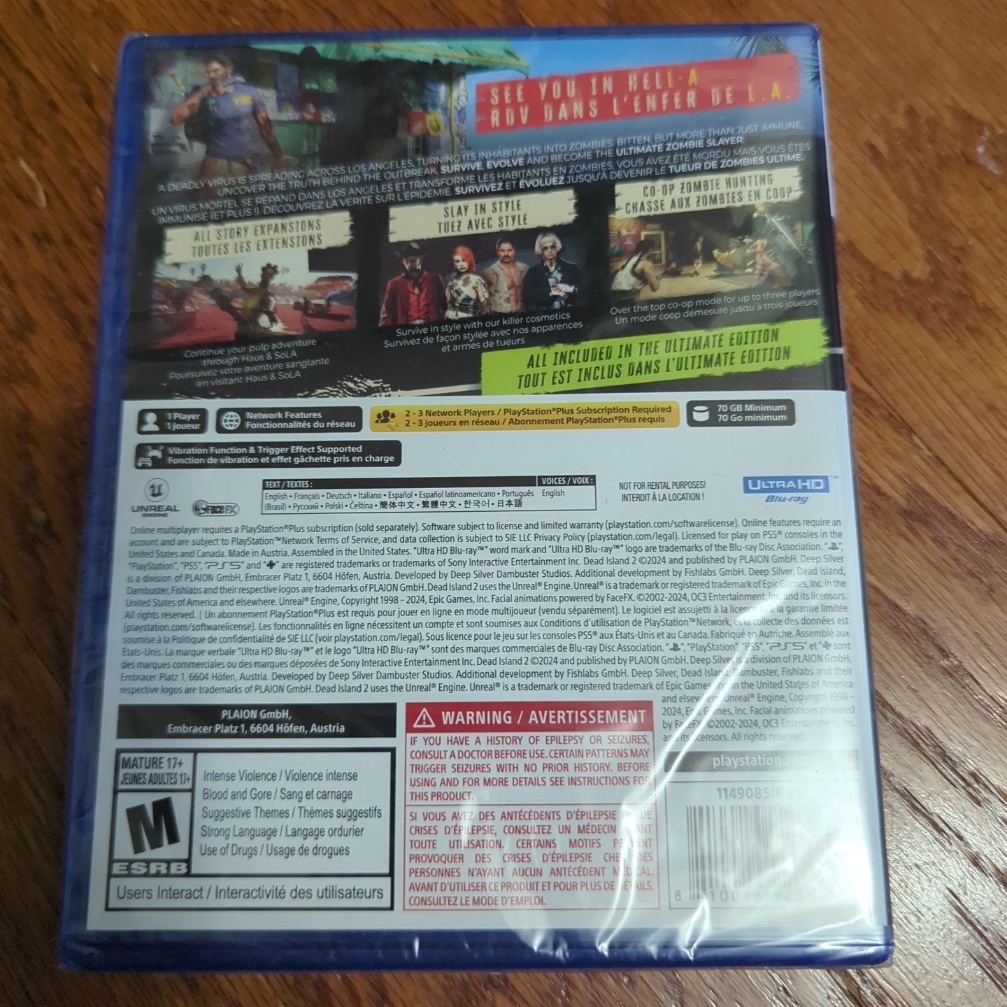 Brand New Factory Sealed Dead Island 2 Ultimate Edition PS5 Playstation 5 Sony
