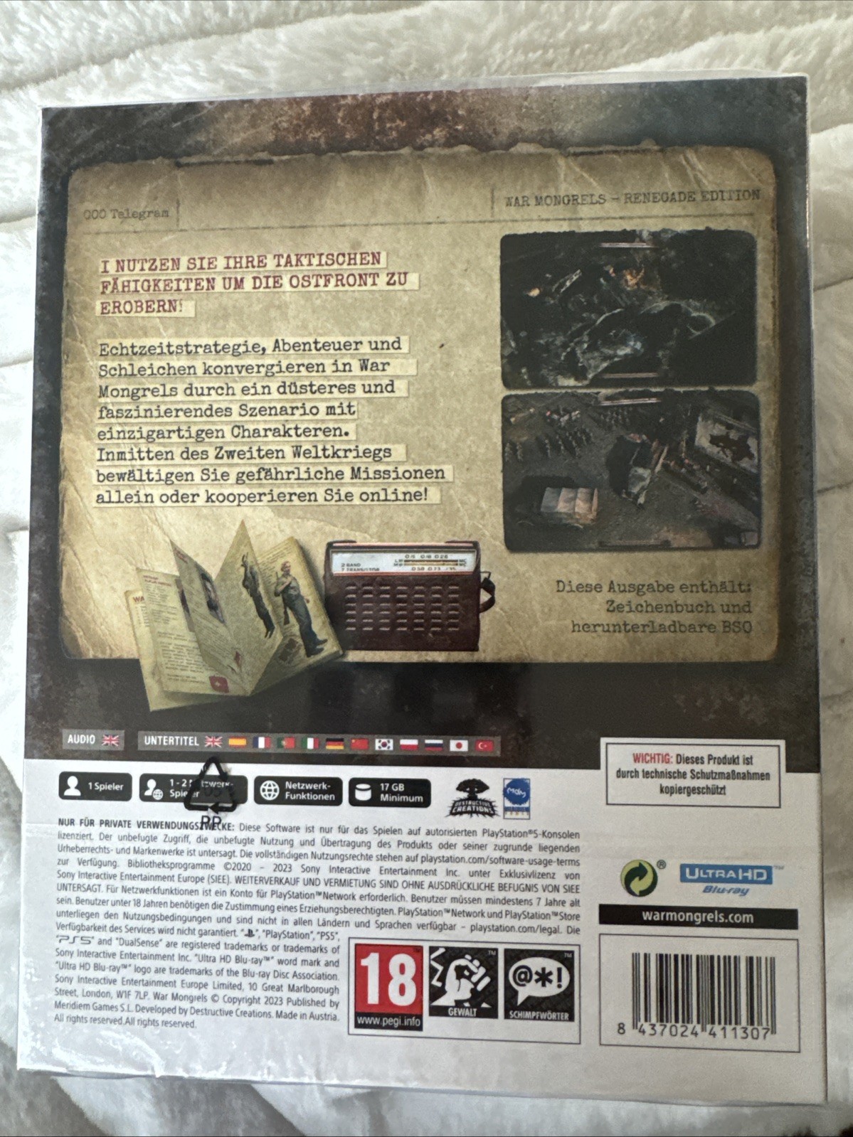 War Mongrels: Renegade Edition PS5 Game-PAL-Region Free-Brand New/Sealed 💥