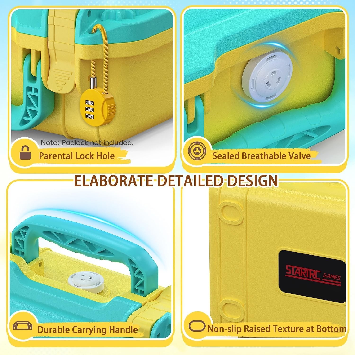Hard Shell Carrying Case for NEX Playground Game System Storage Case Waterproof