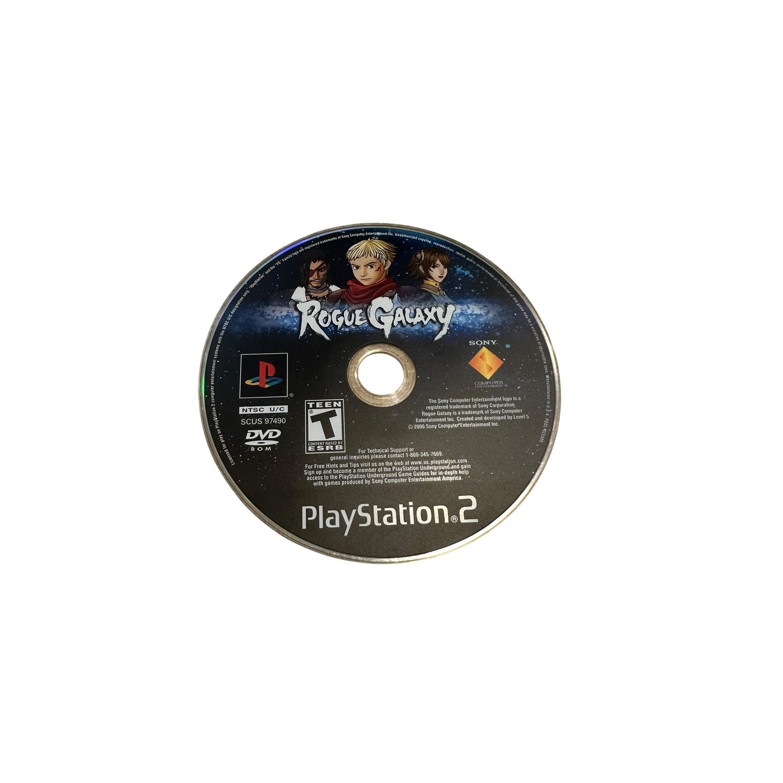 Rogue Galaxy Sony PlayStation 2 PS2 2006 RPG Video Game Disc Only SCUS 97490