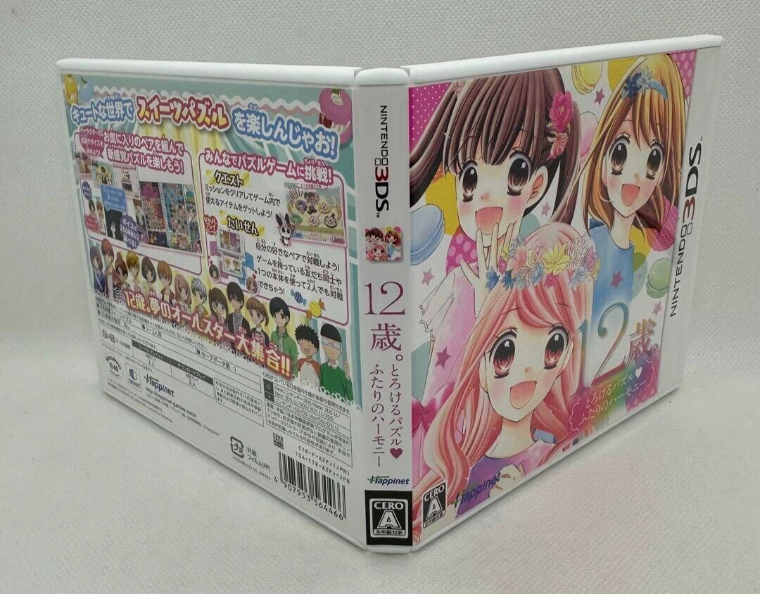Age 12 Years Old Melting Puzzle & True Feelings & Love Diary set Nintendo 3DS