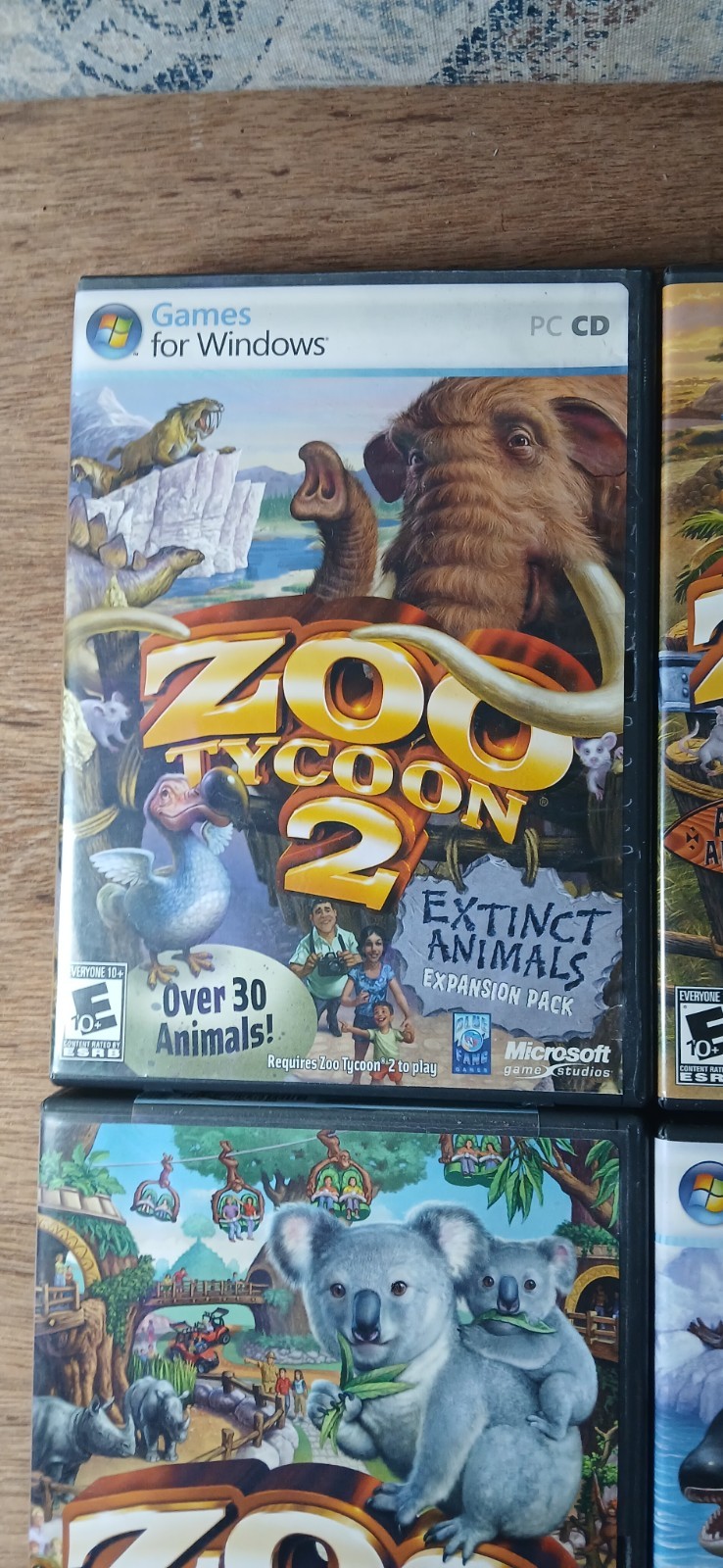 4 – PC Games – Zoo Tycoon 2 – Endangered Species – Marine Mania -Extinct Animals