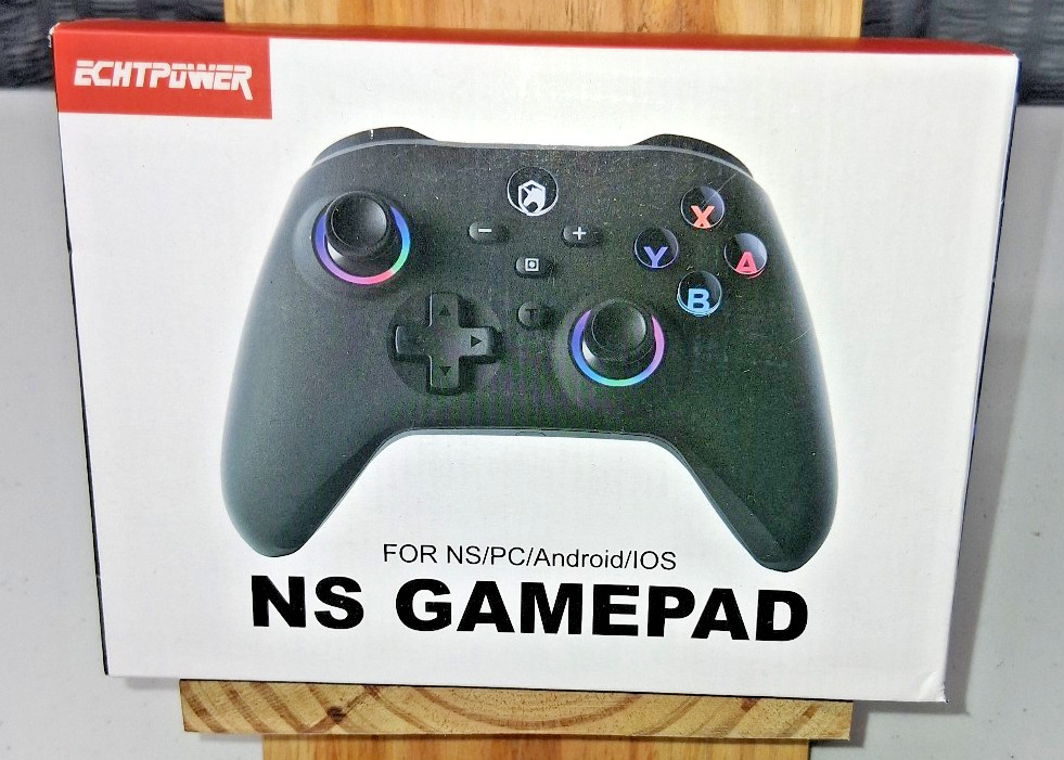 ECHTPower Wireless Controller Black for Nintendo Switch PC iOS Android Gamepad