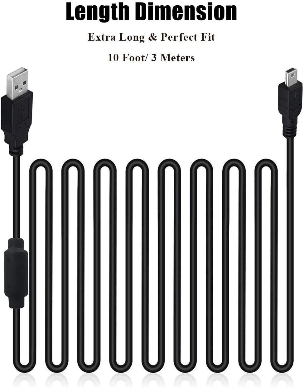 10 FT NEW Wireless Controller USB Charging Cord Cable for Sony PlayStation 3 PS3