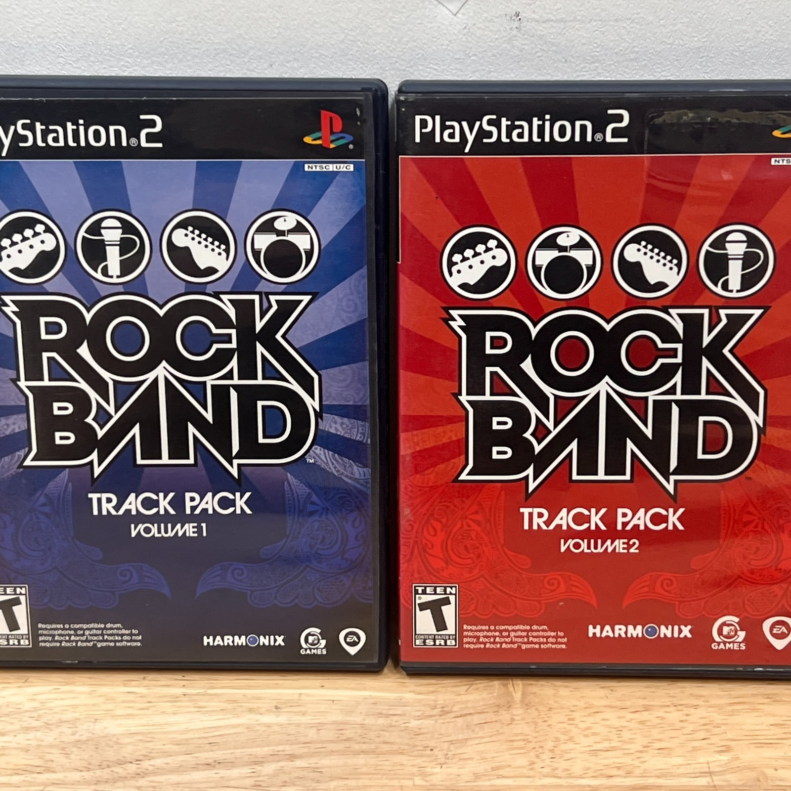 Rock Band Track Pack Vol. 1 + 2 (PS2) Tested Working Games