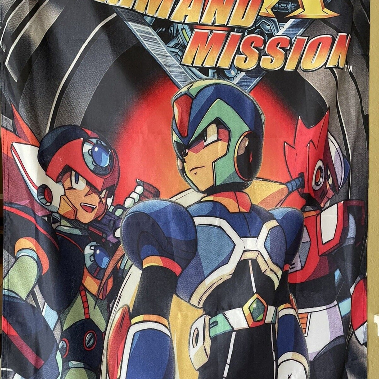 Mega Man X Command Mission 5′ Flag Banner Sony PS2 PlayStation 2 Capcom 2004