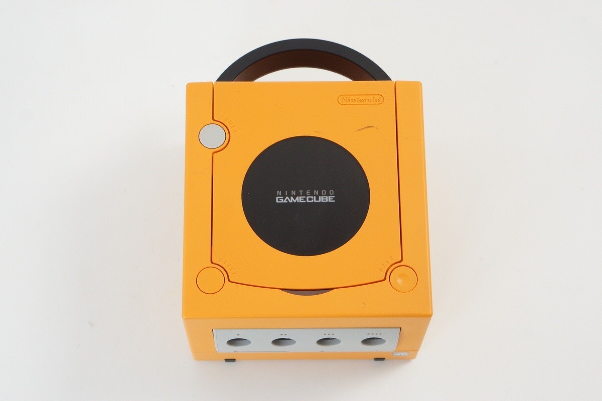 Gamecube Orange Console Boxed DOL-001JP For Japan Game Tested System DN11110503