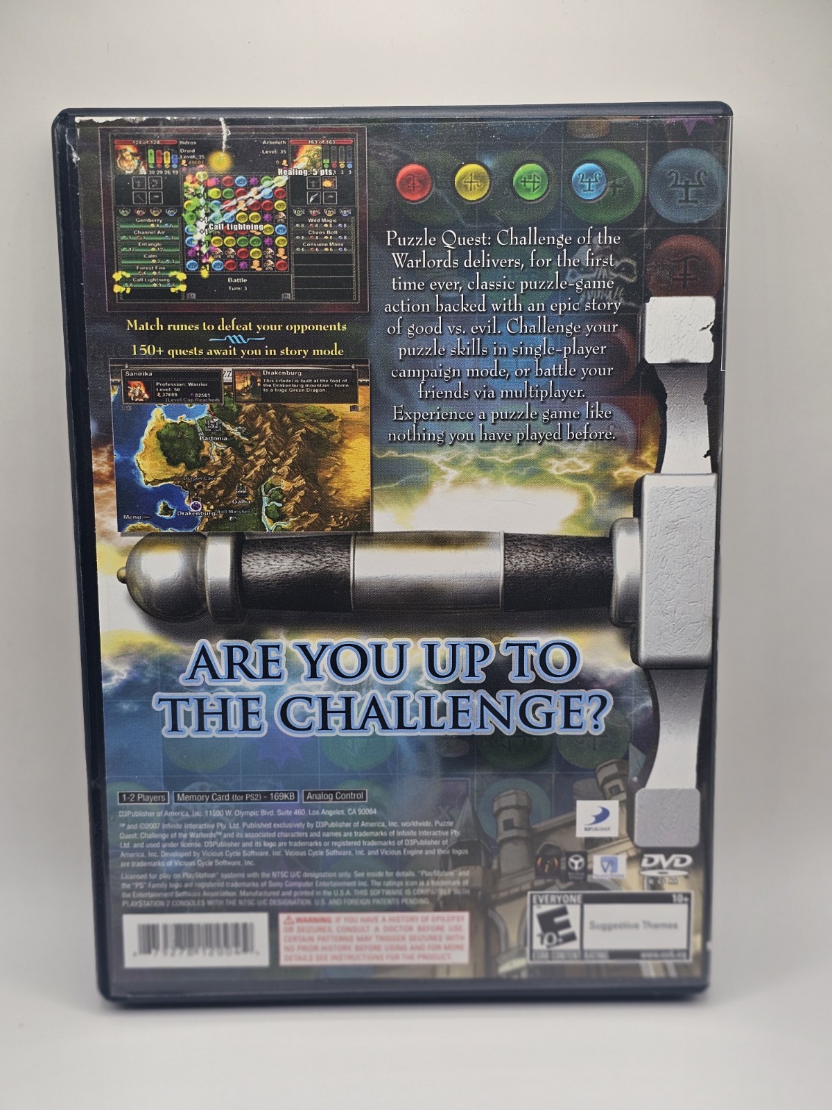 D3Publisher Puzzle Quest: Challenge of the Warlords PS2 NTSC-U/C 2007