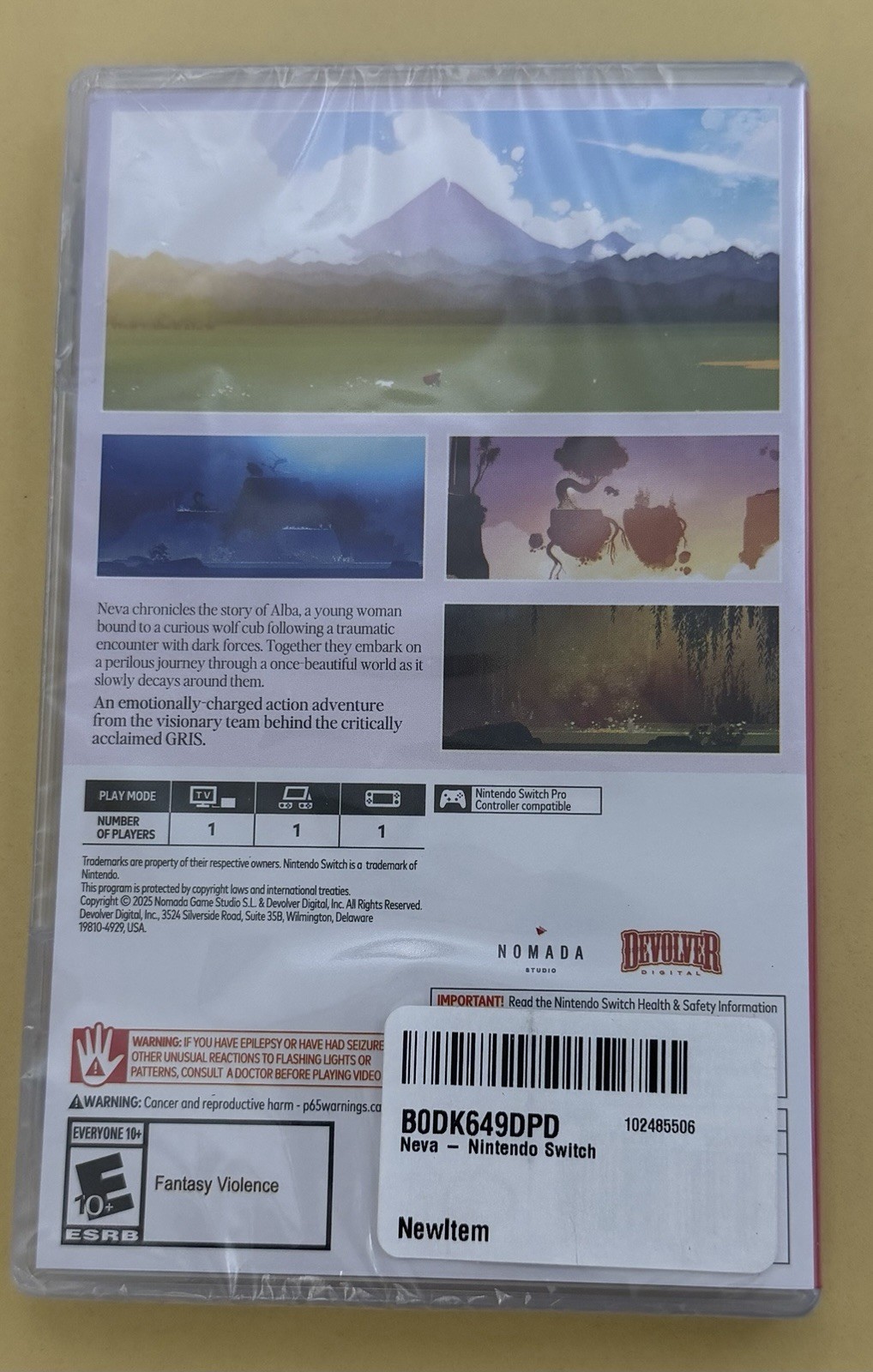 Nintendo Switch NEVA 2025 Devolver Digital New And Sealed Out Of Print MISB