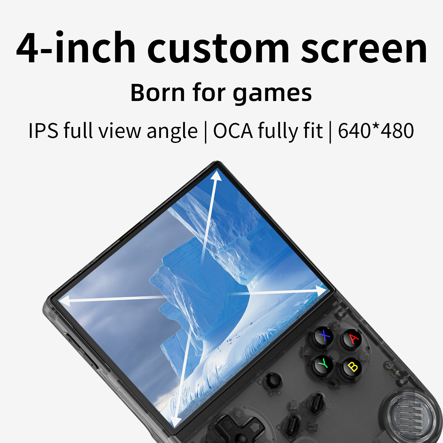 ANBERNIC RG 40XXV 4.0′ IPS handheld Game Console Linux 64-Bit 64G 5K+Games Gifts