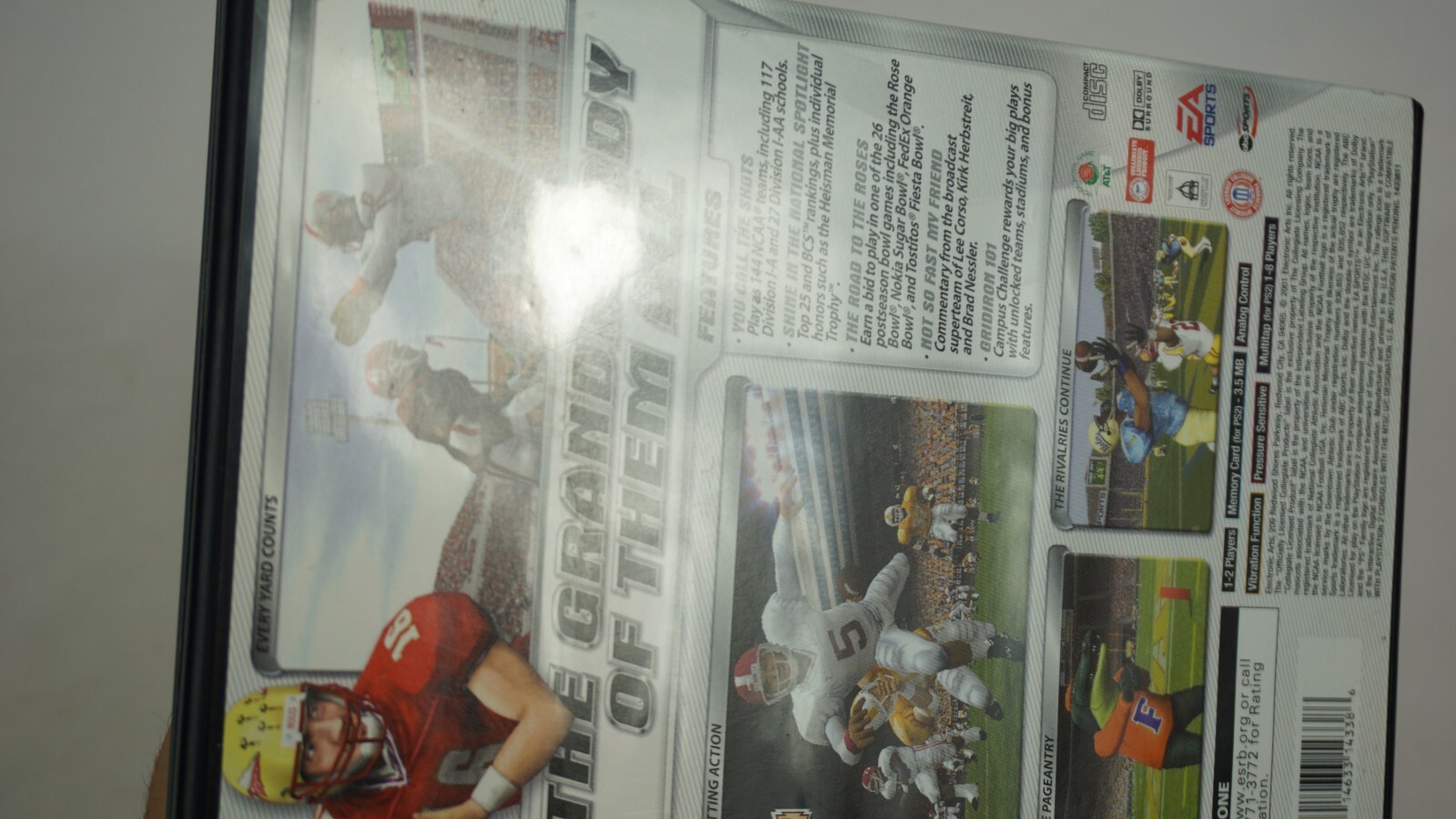 NCAA Football 2002 PS2 CIB (Sony PlayStation 2) Complete with Reg Card & Manual