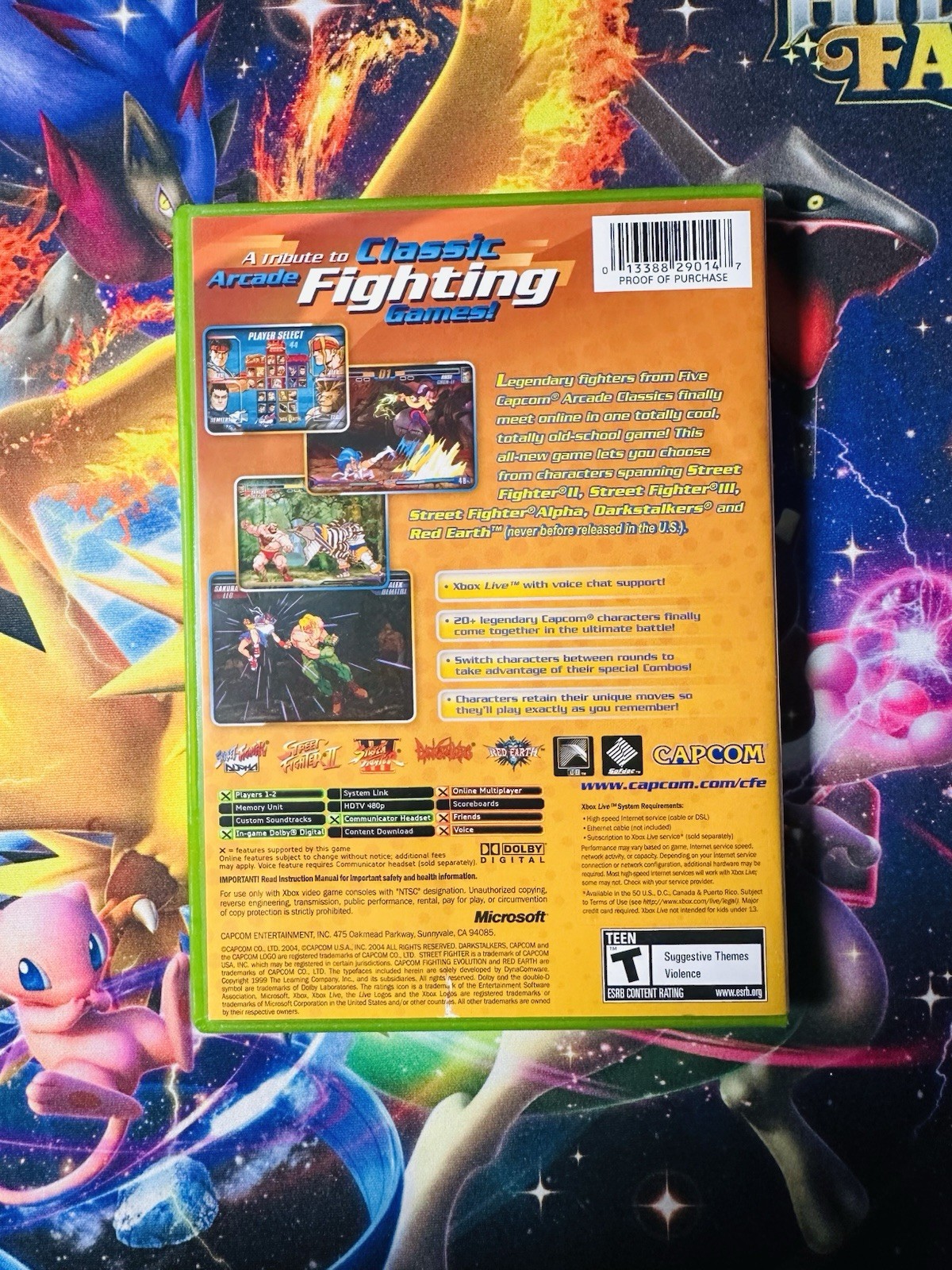 Capcom Fighting Evolution (Microsoft Xbox, 2005) CIB Tested Free Shipping