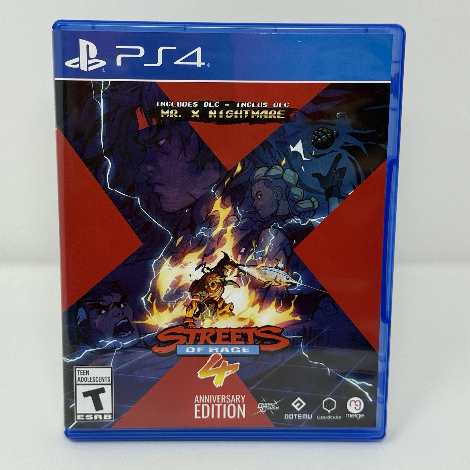 Streets of Rage 4 – Anniversary Edition • Sony PlayStation 4, 2022 • Disc & Case