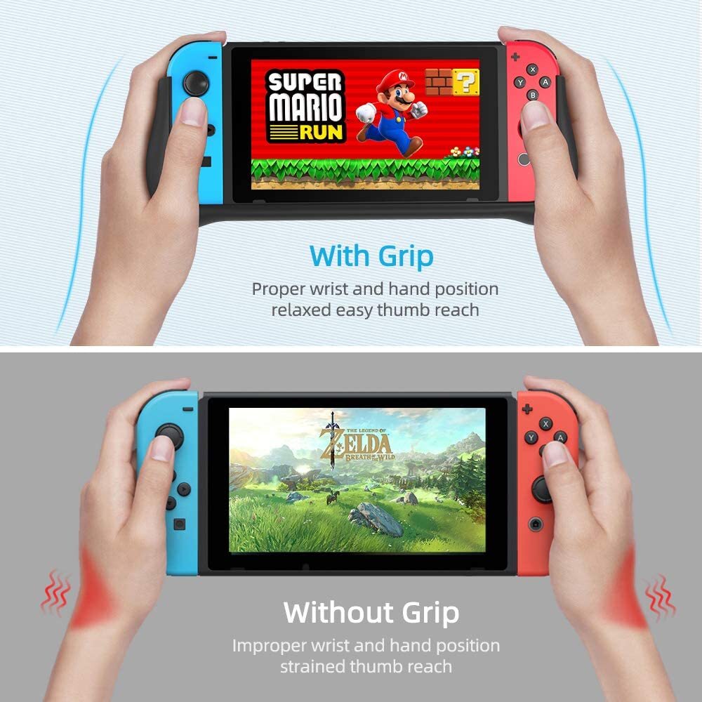 NEWDERY External Battery Station for Nintendo Switch/Switch OLED Charger Case