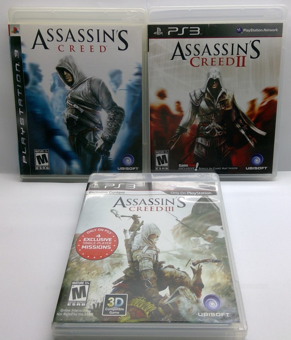Assassin’s Creed Trilogy Collection 1 + 2 + 3 Bundle (PlayStation 3 2007) Tested