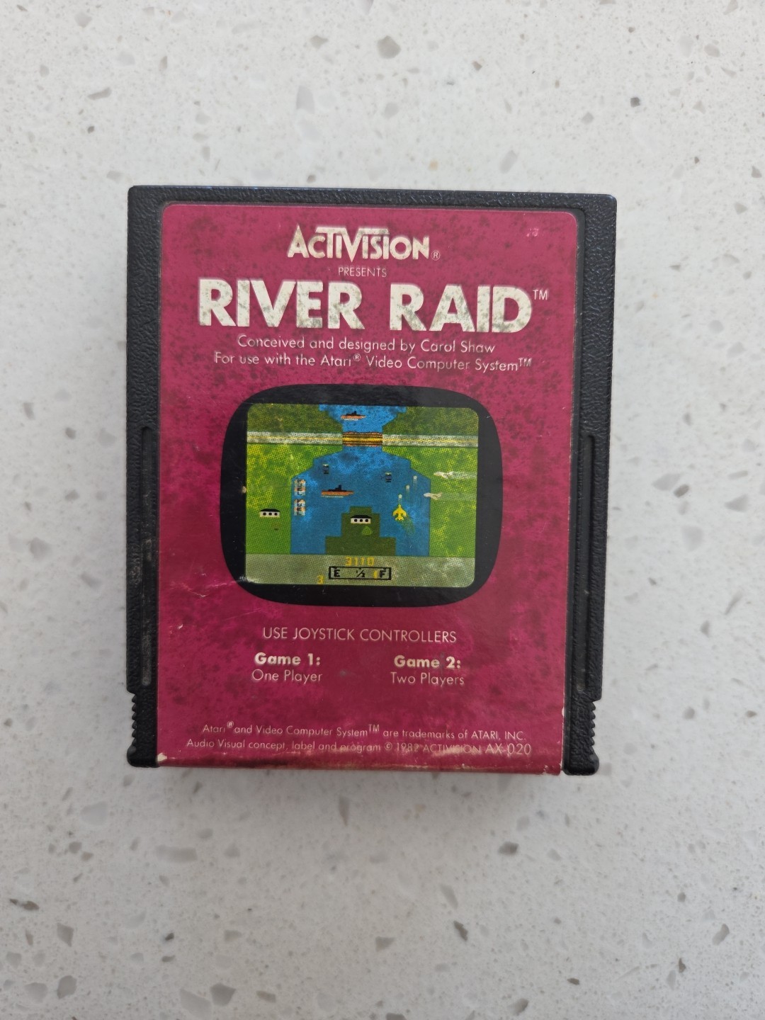 River Raid (Atari 2600, 1982) Cartridge, Tested