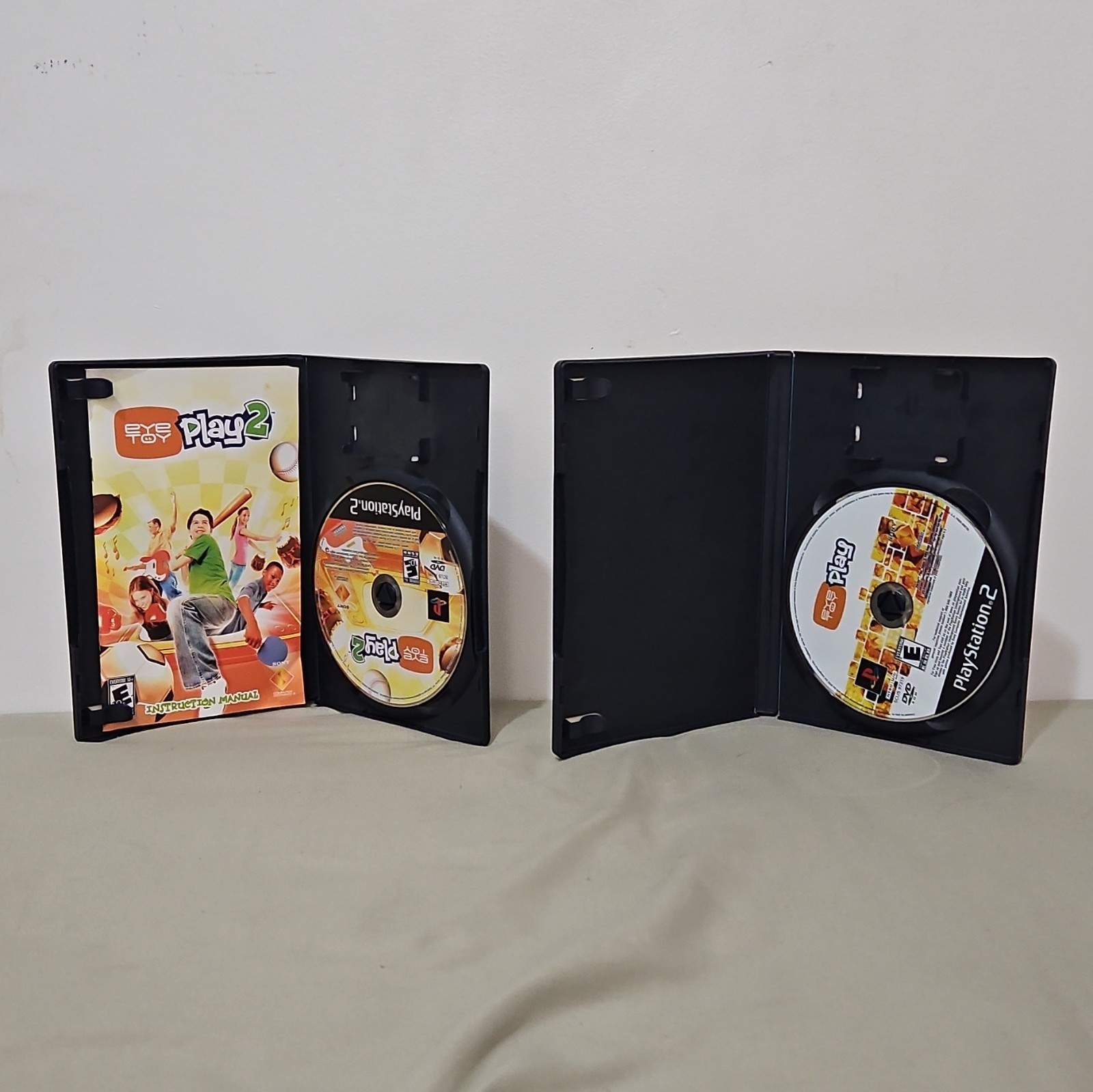 Sony EyeToy USB Motion Camera w/ Manual + EyeToy Play 1&2 PS2 5.5ft