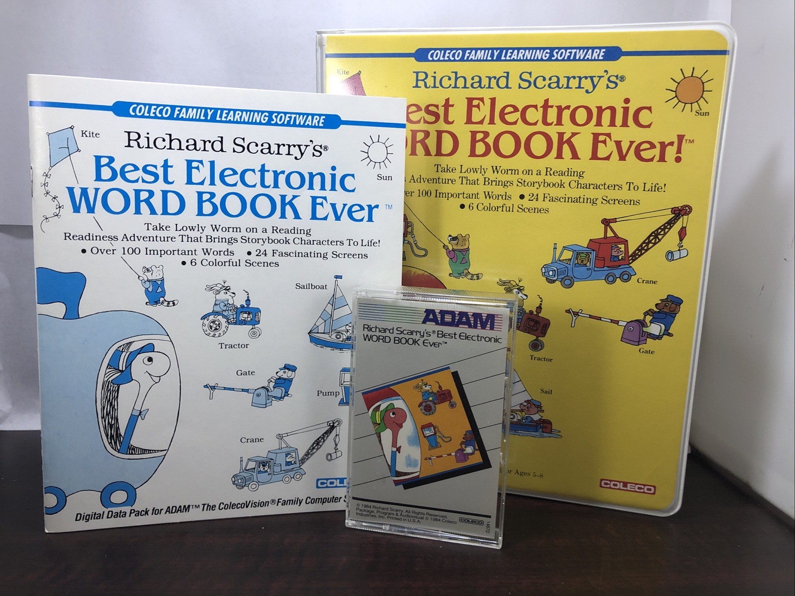 Richard Scarry’s Word Book Ever Adam Colecovision Vintage Rare With Manual