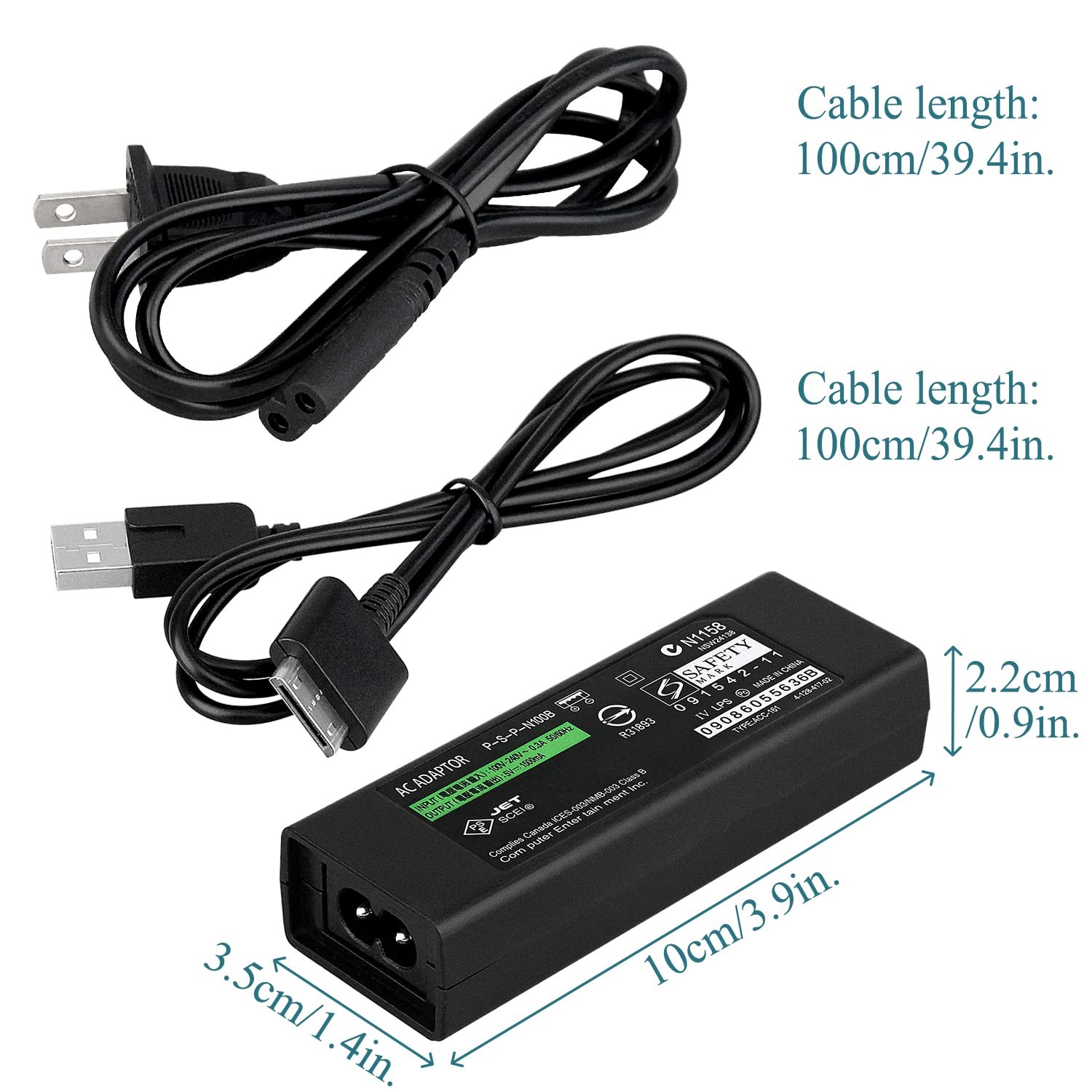 US AC Adapter Power Wall Home Charger Cable for Sony PSP GO PSP-N1000 Console