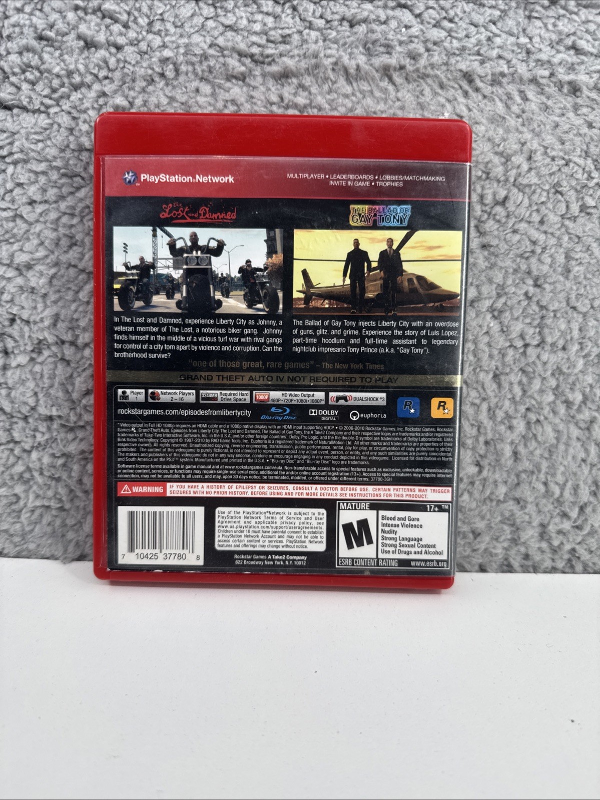Grand Theft Auto Episodes From Liberty City (PS3) No Map Manual Included Tested