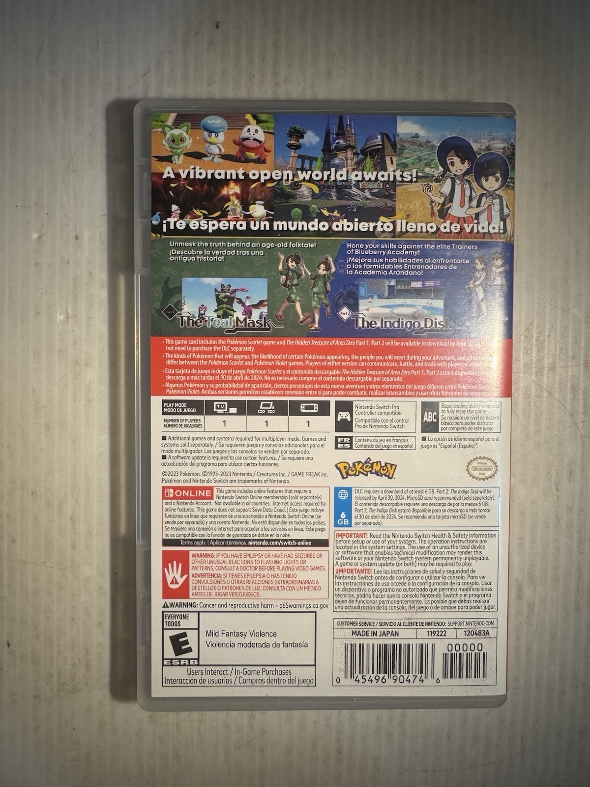 Pokemon Scarlet +The Hidden Treasure of Area Zero Bundle – Nintendo Switch, 2023